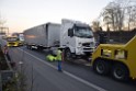 VU LKW A 4 Rich Aachen hinter Rodenkirchener Bruecke P38